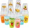 50PCS Mexican Fiesta Plastic Cups – 16 oz Clear Disposable Party Cups with Colorful Designs for Cinco De Mayo, Taco Night, Birthday & Hispanic Heritage Celebrations